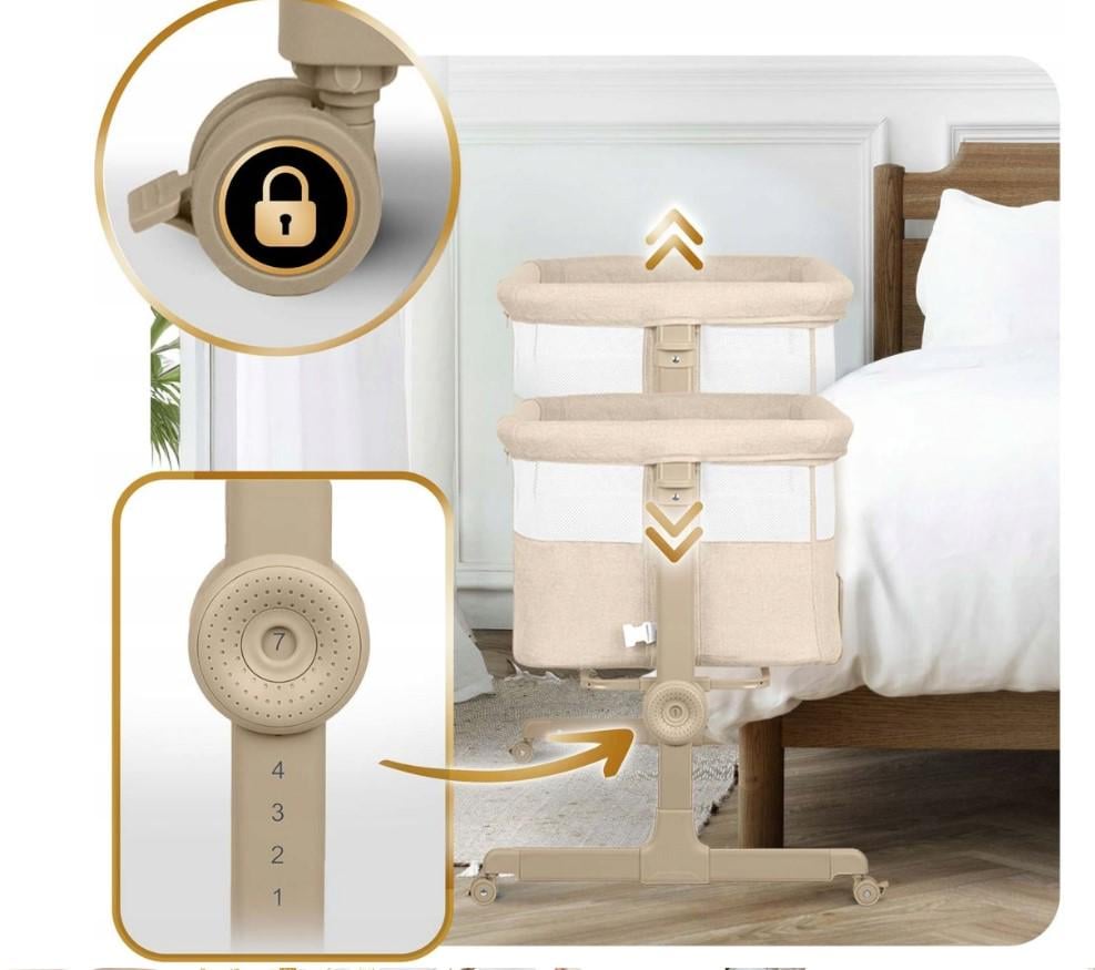 Кроватка детская приставная 0,5 м 9 кг - фото 6