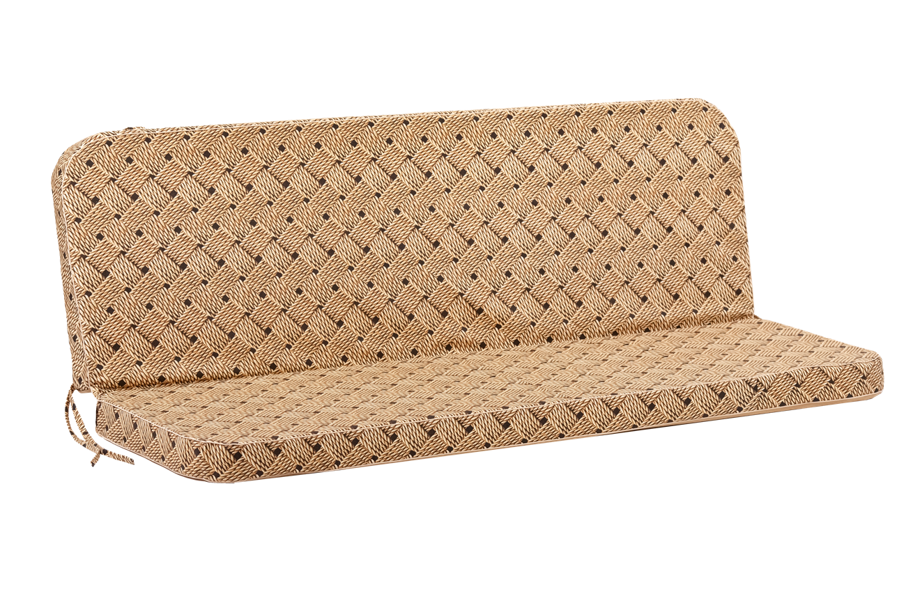 Матрас для качелей eGarden Victoria 170x110x8 см ткань с тефлоновым покрытием Ротанг коричневый