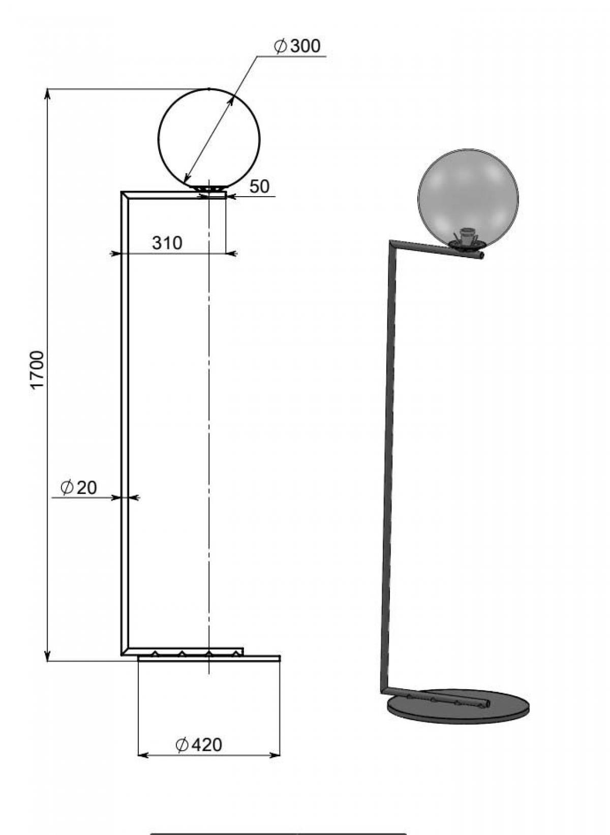 Торшер Pikart Lights Pearl 23645-3 - фото 3 Торшер Pikart Lights Pearl 23645-3 - фото 3