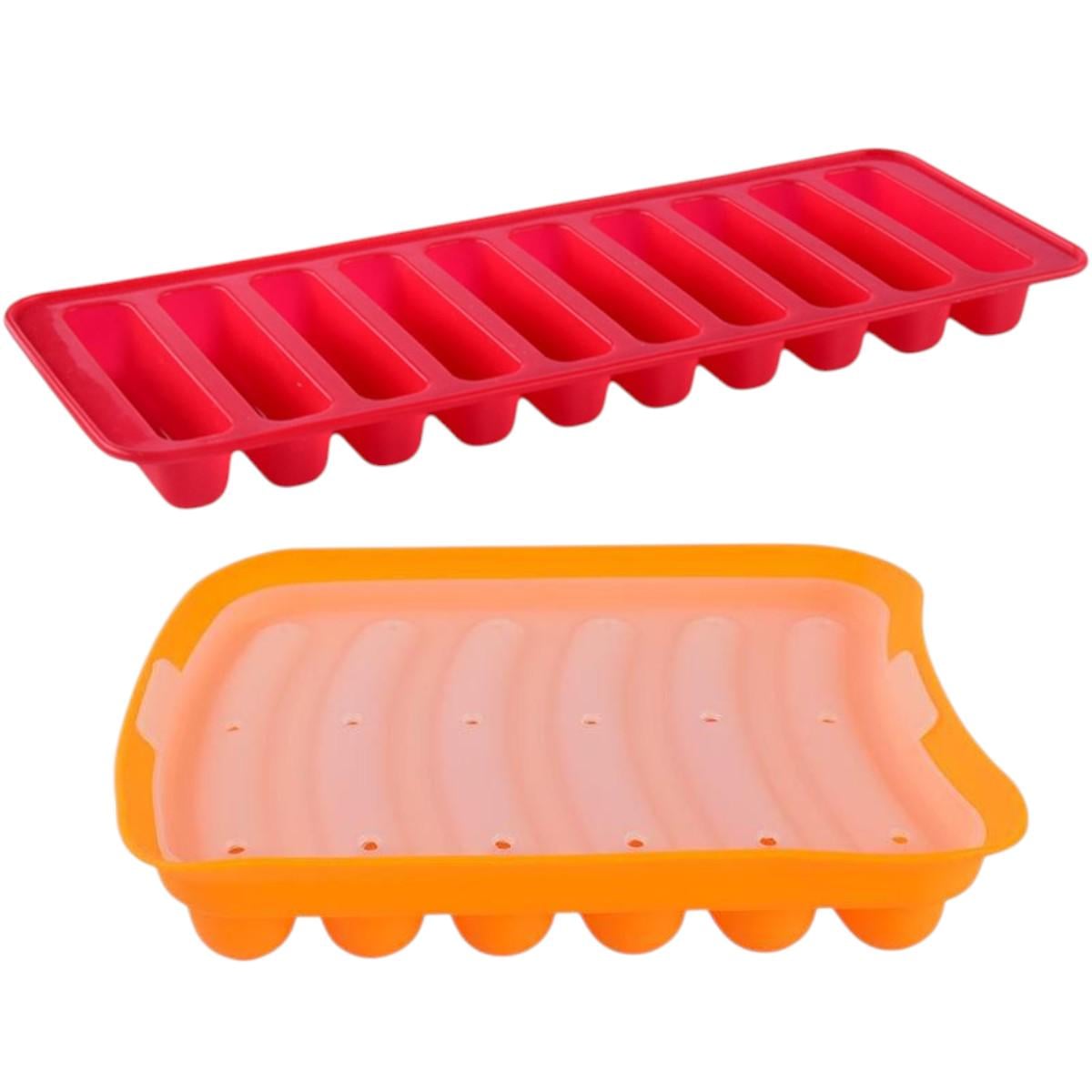 Форма для сосисок KITUA силиконовая для выпекания колбасок на 6/10 секций 2 шт.