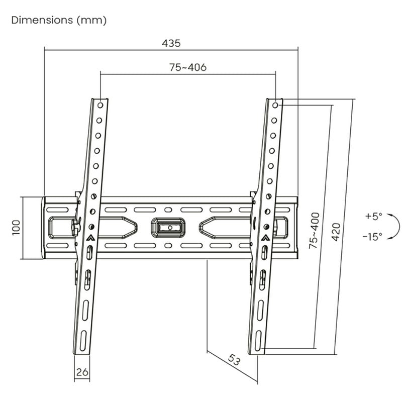 Крепление для телевизора Brateck KL36-44T настенный 32-55" (tf1390) - фото 7 Крепление для телевизора Brateck KL36-44T настенный 32-55" (tf1390) - фото 7