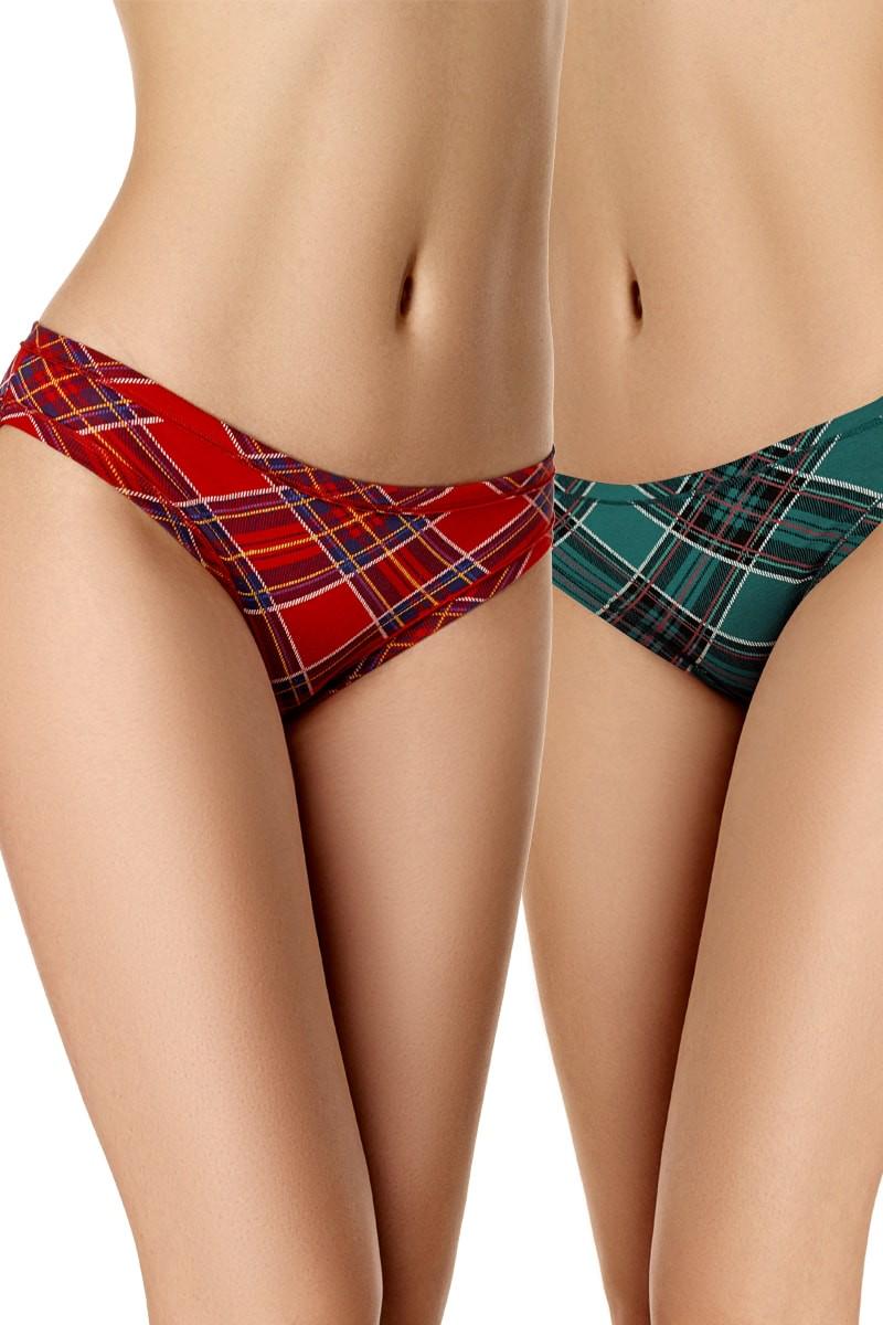 Трусики сліп Anabel Arto р. 5/XL 2 шт. Червоний/Смарагдовий (27419/70743)