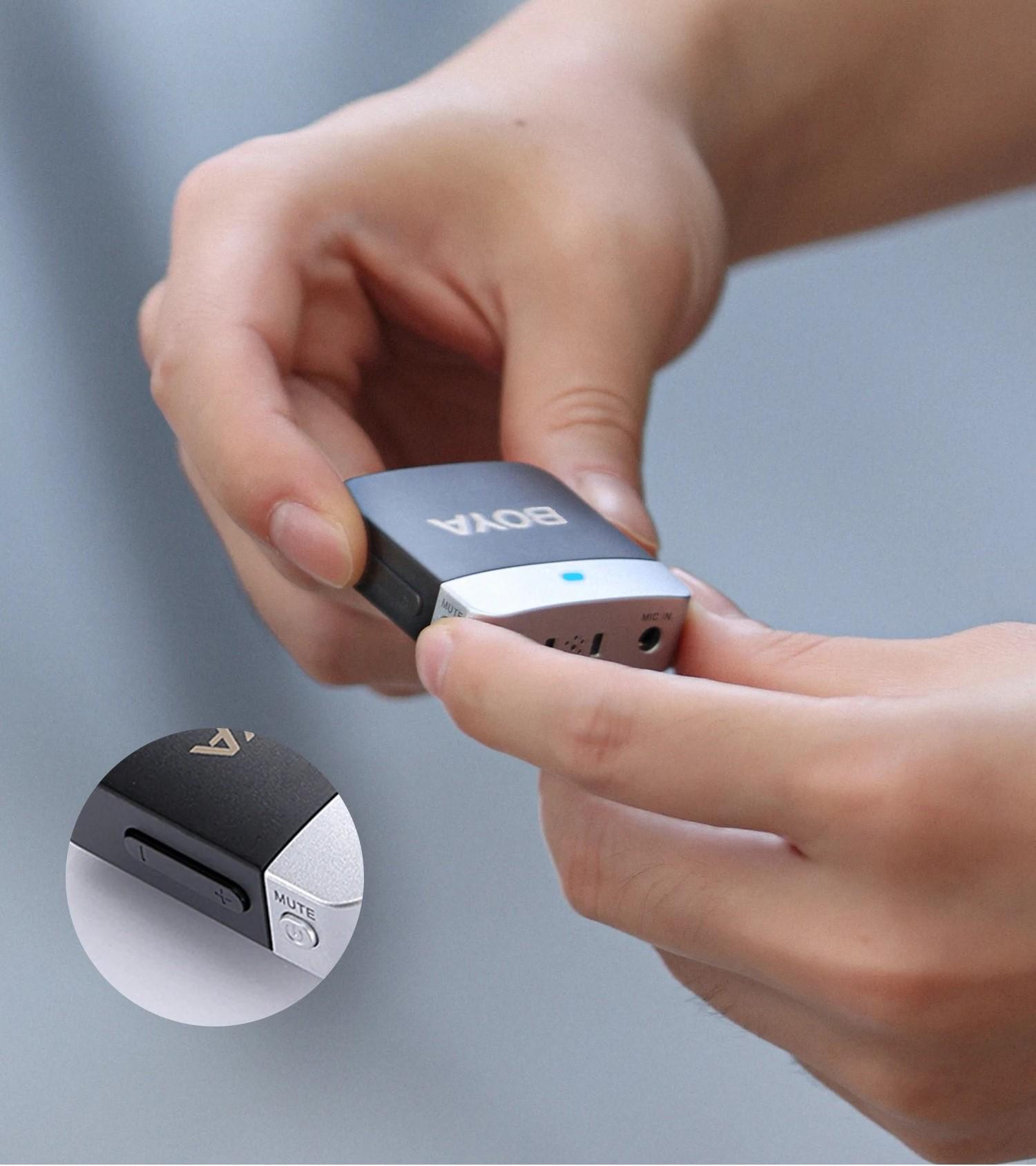 Микрофон петличный Boya BY-M1V5 для iPhone Lighning профессиональный беспроводной (50012) - фото 7 Микрофон петличный Boya BY-M1V5 для iPhone Lighning профессиональный беспроводной (50012) - фото 7