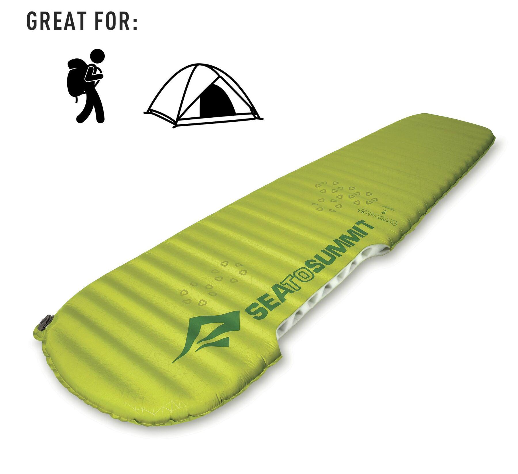 Самонадувний килимок Sea To Summit Self Inflating Comfort Light Mat Green Regular (STS AMSICLR) - фото 3