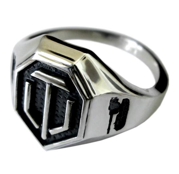 Серебряное кольцо Мир танков World of Tanks WOT 18,5 (036п6)