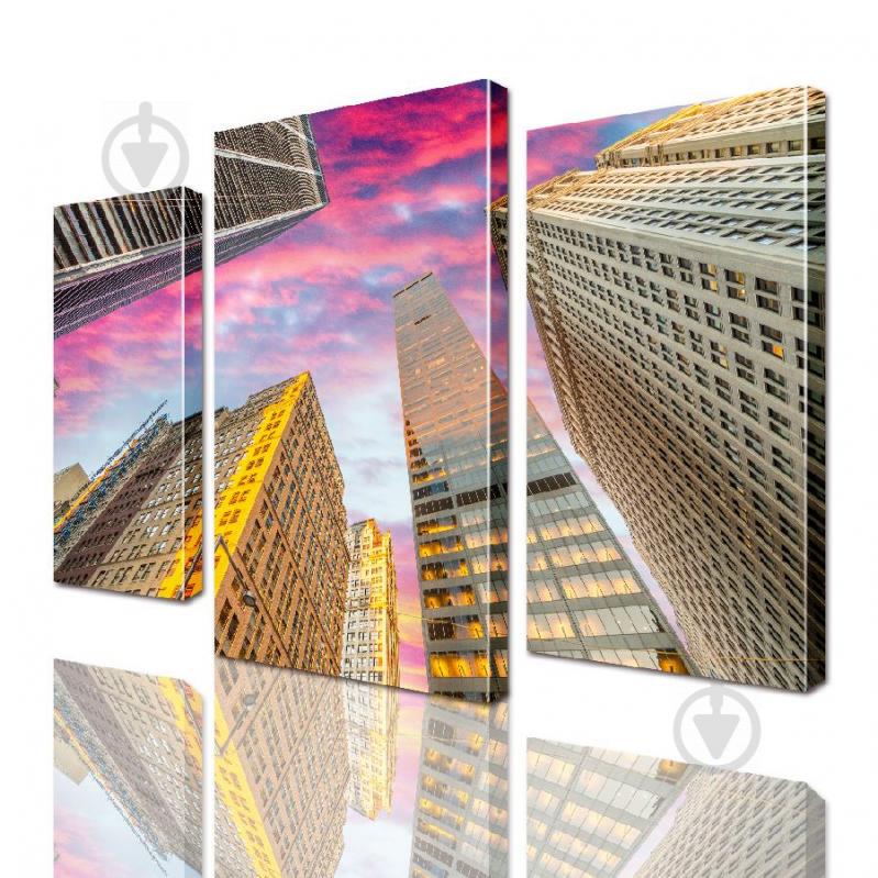 Модульная картина Небоскребы ADG0216 размер 95 х 120 см
