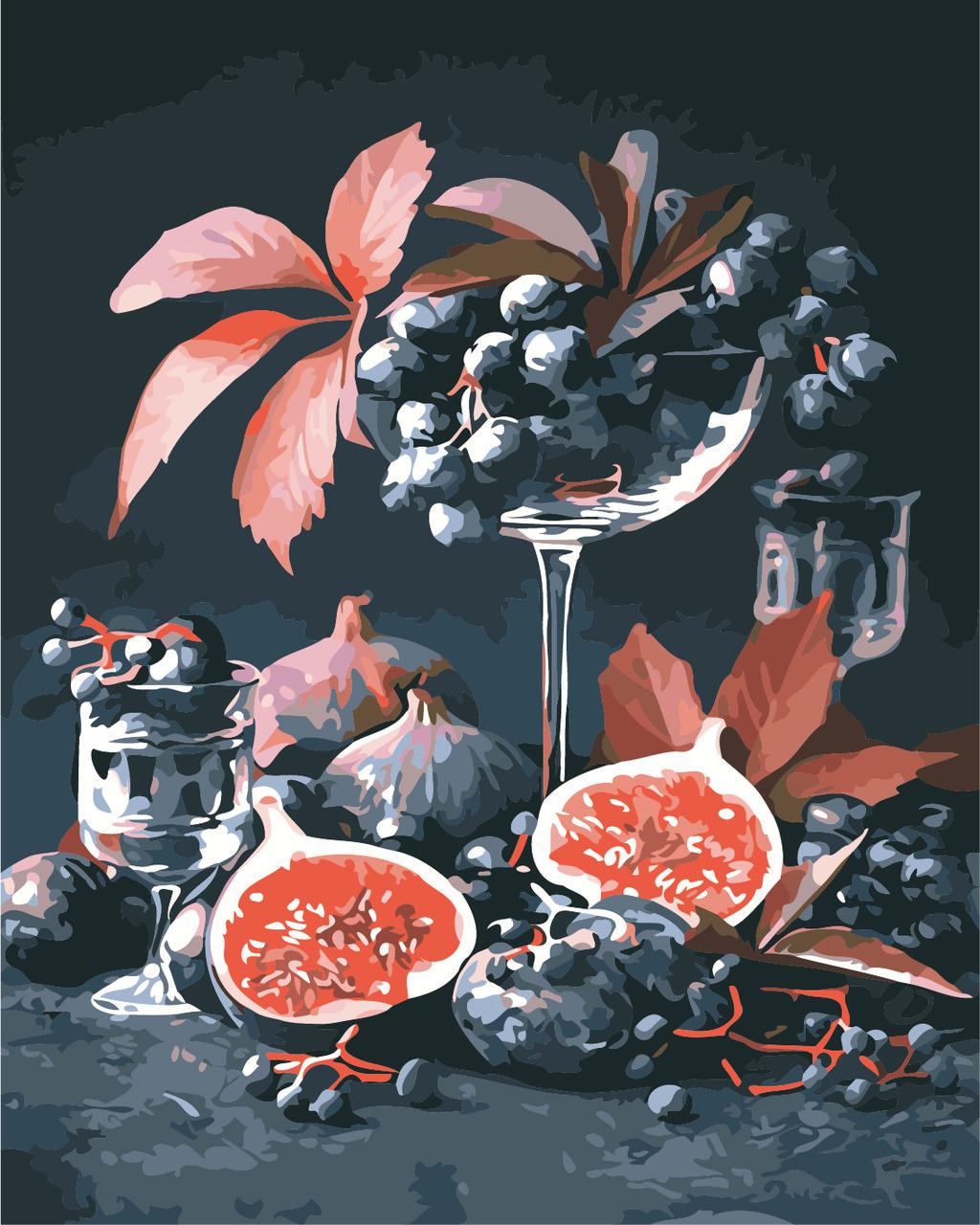 Картина по номерам Art Story Инжир и виноград 40х50 см (AS0917)