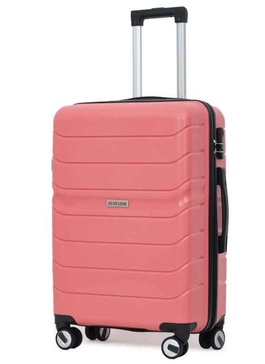 Чемодан SEMI LINE T5615-2 26" M Pink (60326)