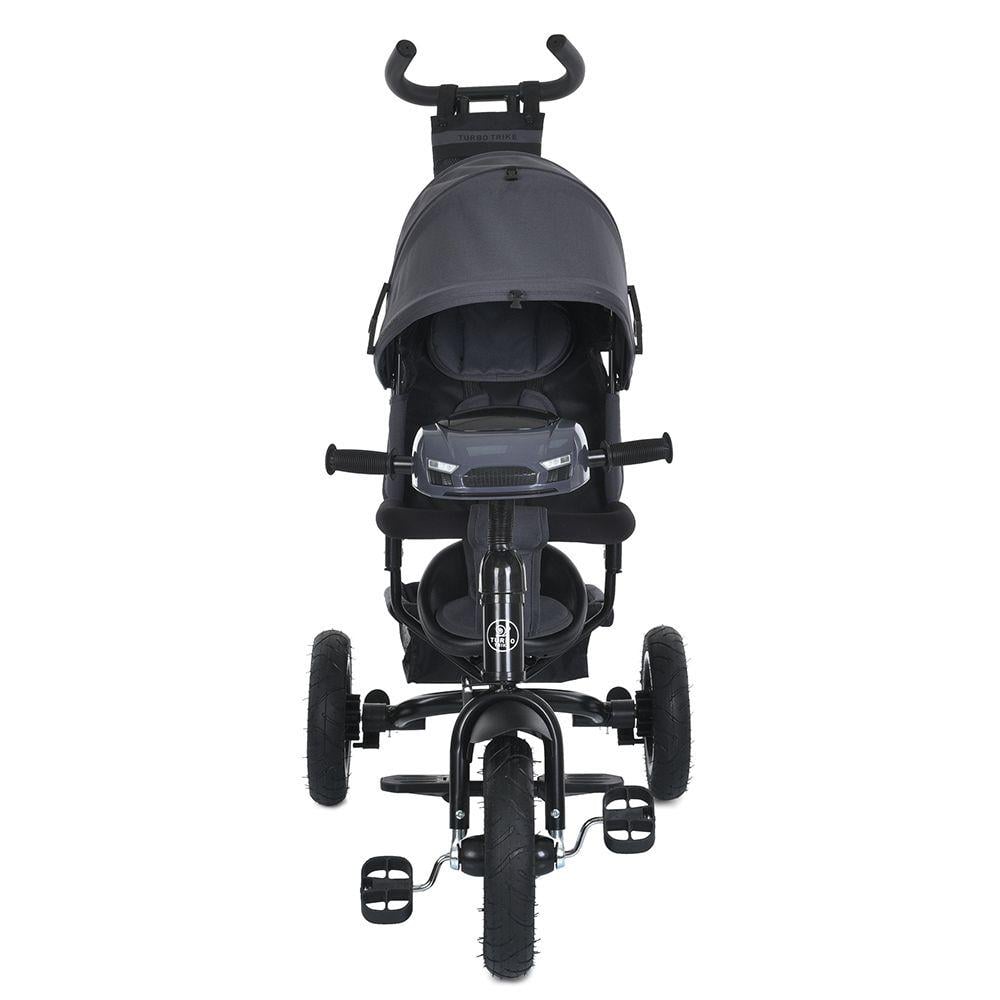 Дитячий велосипед триколісний Turbo Trike MT 1006 гумові колеса Графітовий (723274576) - фото 2