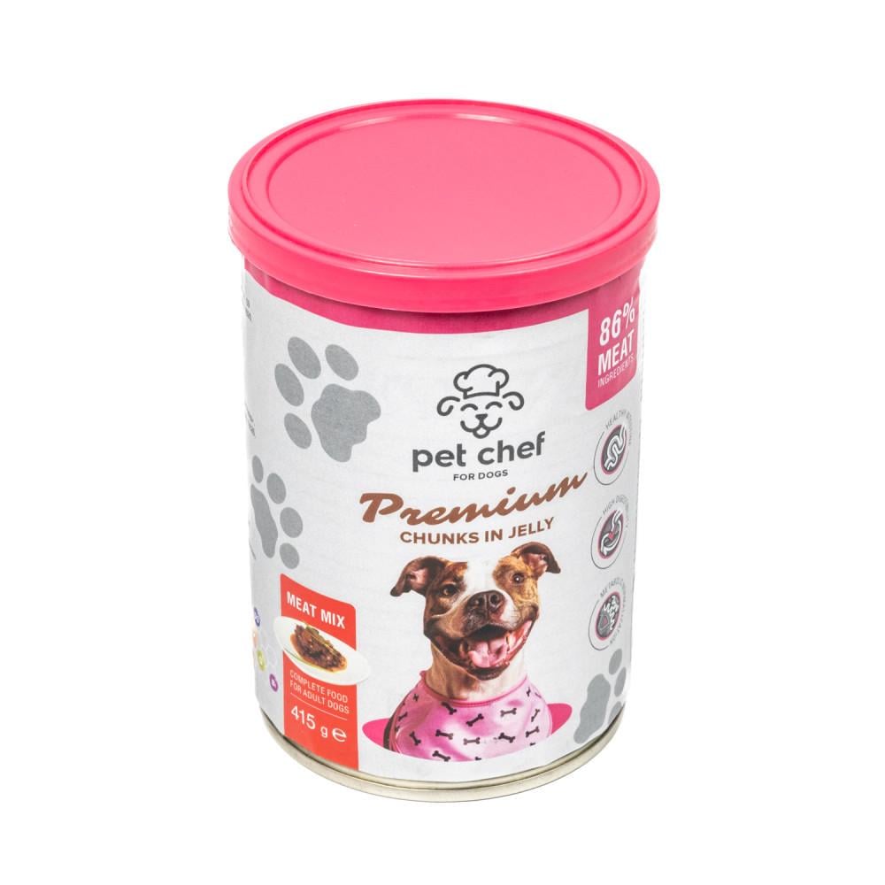 Корм для собак влажный Pet Chef Мясной микс 415 г (4820255193625)