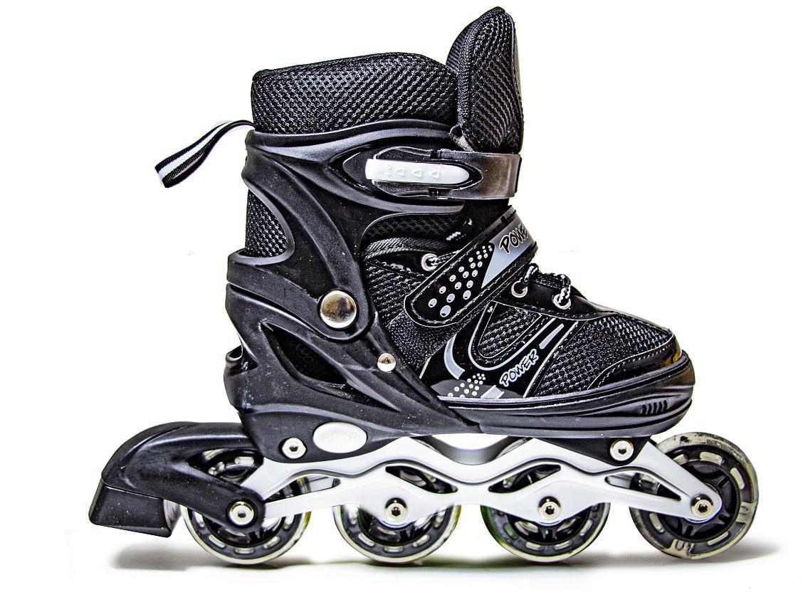 Ковзани роликові Superpower PU колеса зі світлом 24-26 см р. 38-42 Black (465976067-L) - фото 2 Ковзани роликові Superpower PU колеса зі світлом 24-26 см р. 38-42 Black (465976067-L) - фото 2