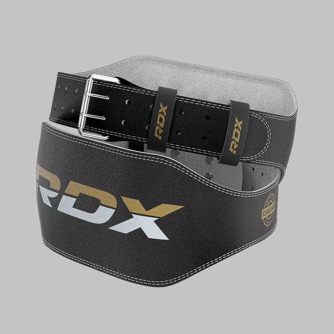 Пояс для важкої атлетики RDX 6 шкіряний M Black/Gold (WBS-6RB-M) - фото 7