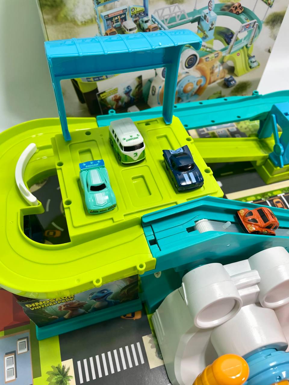 Трек песни на английском языке звуки транспорта руль автомат/механический подъемник 4 машинки в коробке (T 917 A) - фото 6 Трек песни на английском языке звуки транспорта руль автомат/механический подъемник 4 машинки в коробке (T 917 A) - фото 6