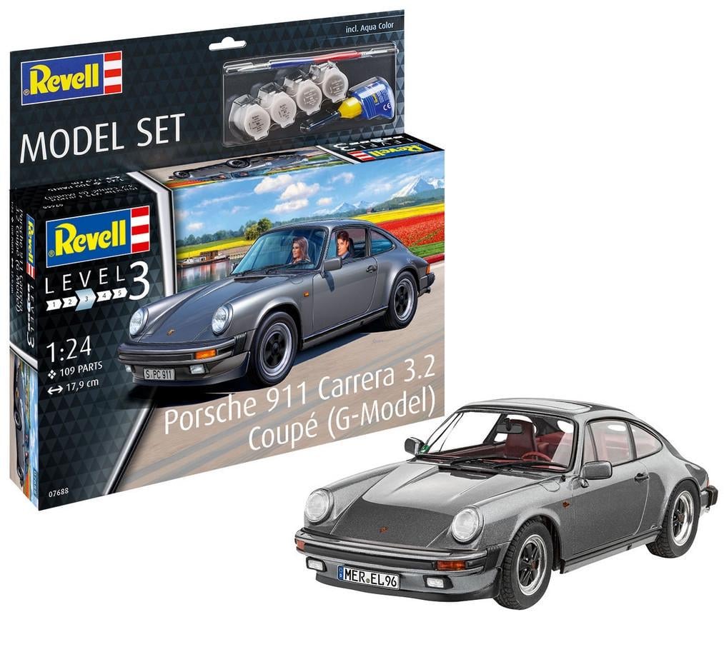 Сборная модель Revell Porsche 911 Carrera 3.2 Coupe уровень 3 масштаб 1:24 (RVL-67688) - фото 2