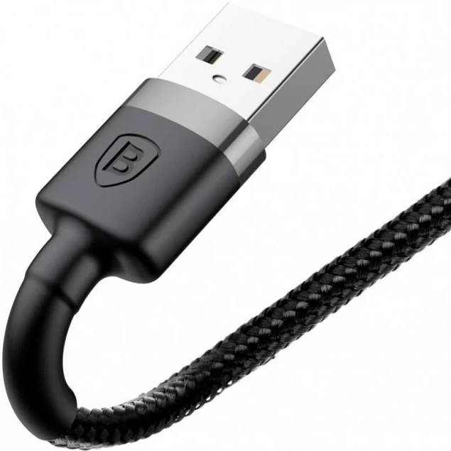 Кабель Baseus Cafule Cable USB for Lightning 2 м Gray/Black (CALKLF-CG1) - фото 3