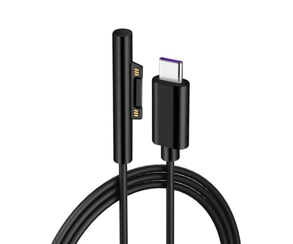 Зарядное устройство Type-C для планшетов Microsoft Surface Pro 5 / 6 / 7, Black