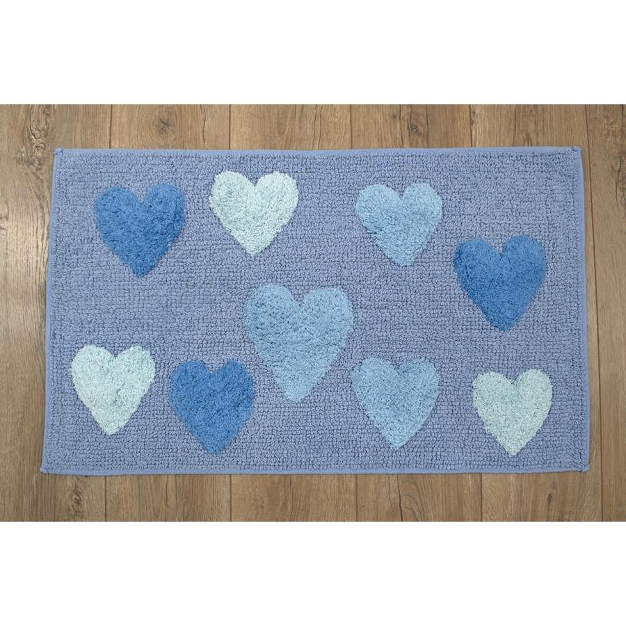 Коврик Irya Hearts blue 50х80 Голубой (svt-2000022242387) Коврик Irya Hearts blue 50х80 Голубой (svt-2000022242387)