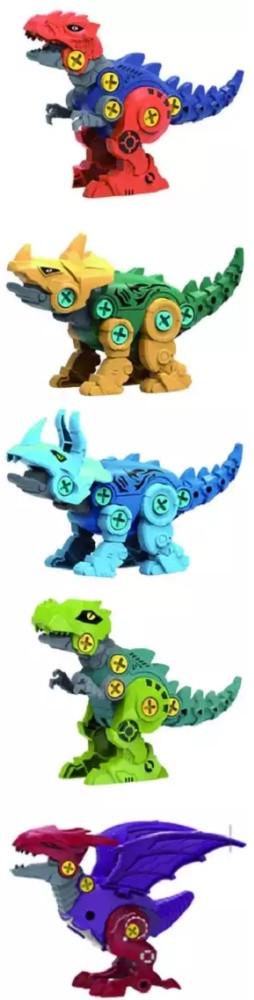 Конструктор Робот-динозавр з пістолетом на шурупах (29599828) - фото 3