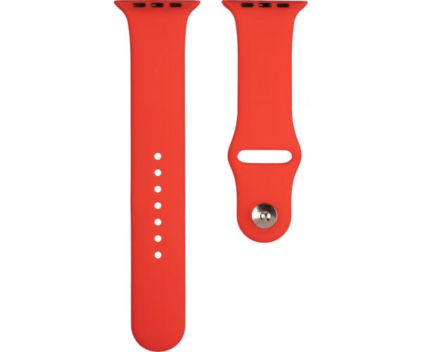 Ремешок для смарт-часов Silicone для Apple Watch 42/44/45 мм Красный