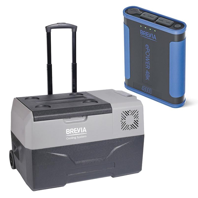 Автохолодильник Brevia 22720 с портативной зарядной станцией ePower 48 Ah 30 л (fp_11)