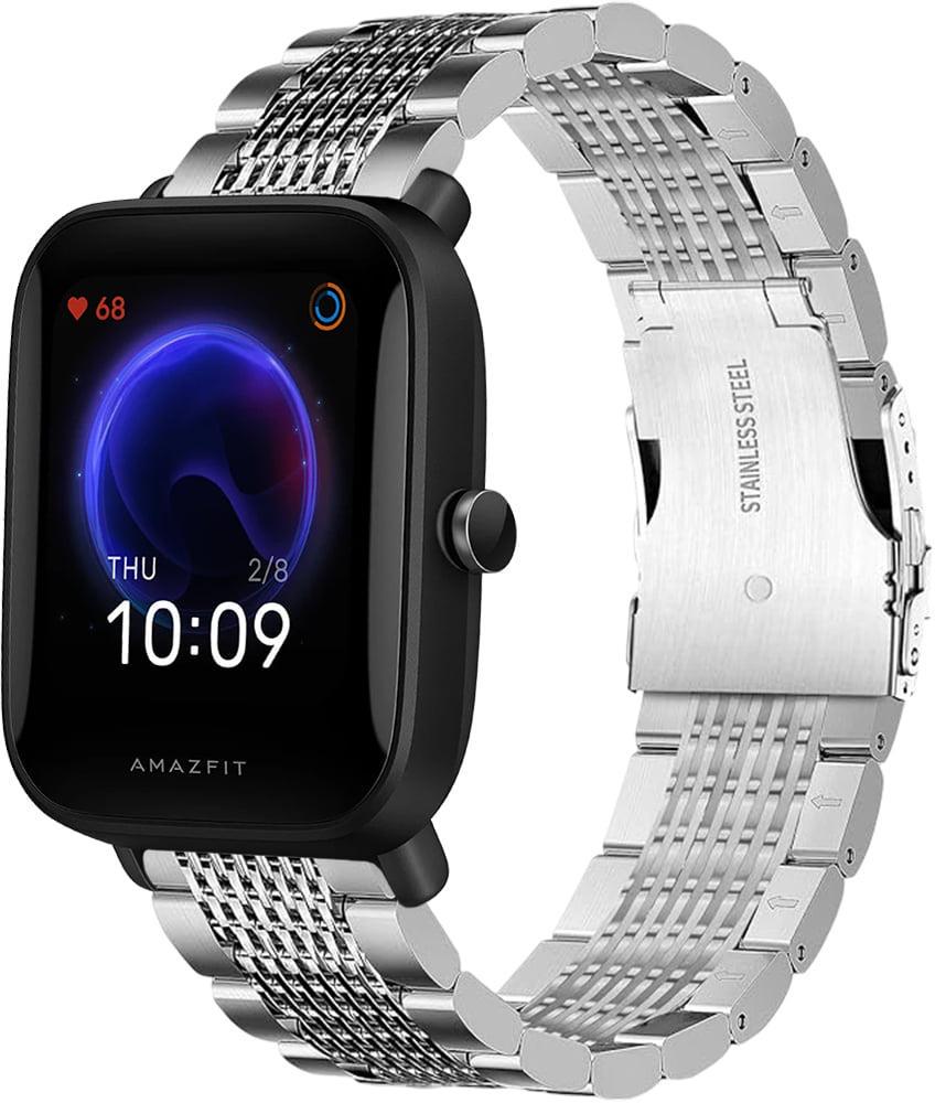 Ремешок металлический Gripix для Amazfit Bip U Silver (41737-59)