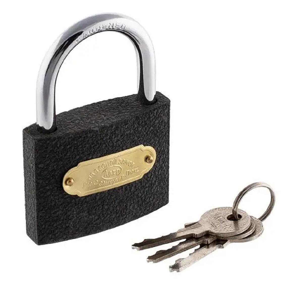 Замок навесной с ключом 32 мм Серый (Z-16-03-G)