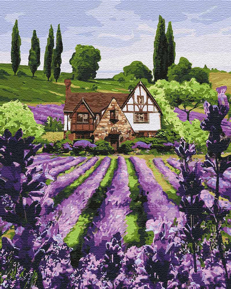 Картина по номерам Идейка Лавандовая ферма 40x50 см (KH2293)