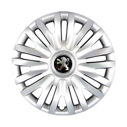 Автомобильные колпаки SKS 217 R14 с логотипом Peugeot 4 шт. Серебристый