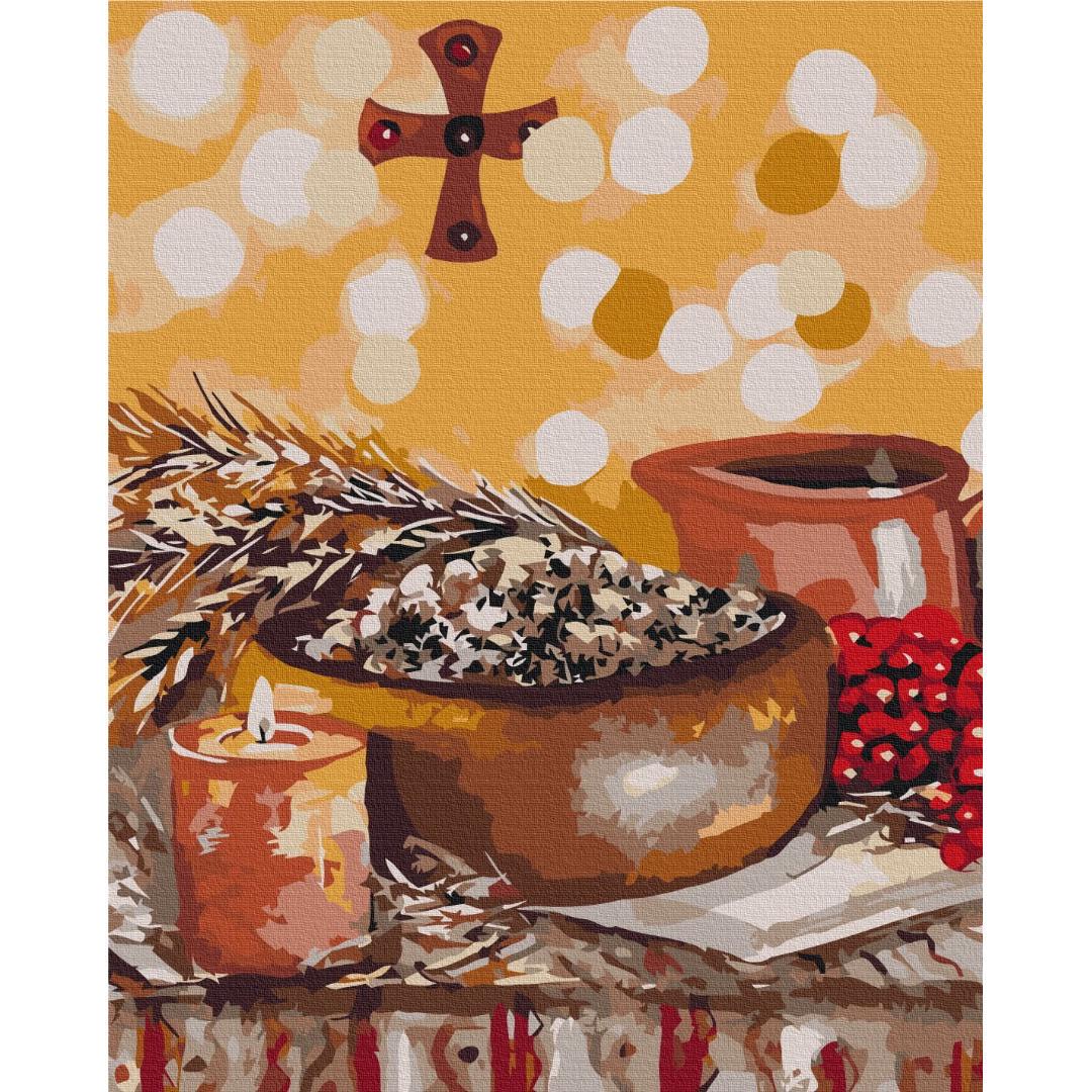 Картина по номерам Ideyka Рождественская кутья 40x50 см Разноцветный (PM-194-K-1294)