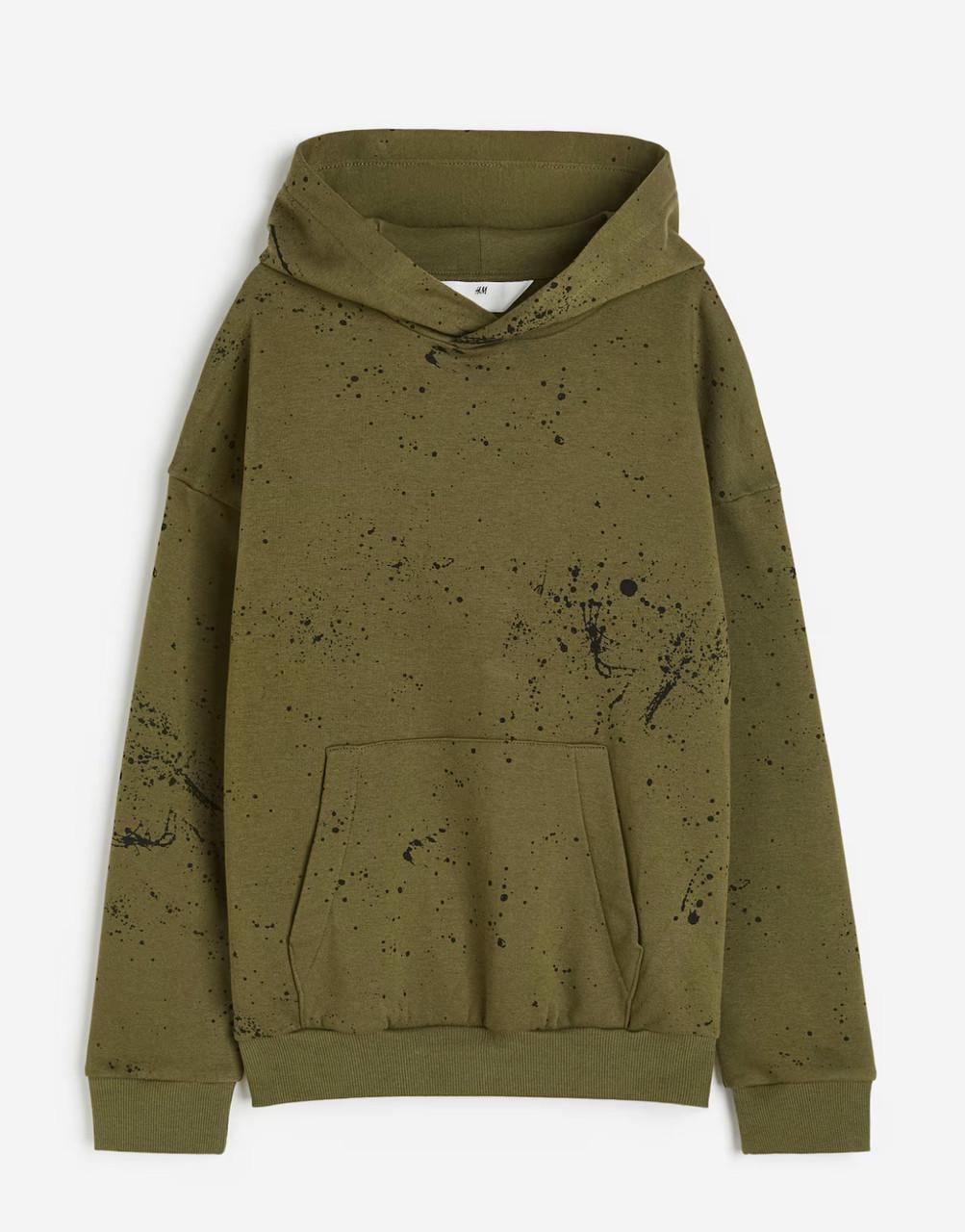 Худі для хлопчика H&M на флісі 146/152 см 10-12 років Хакі