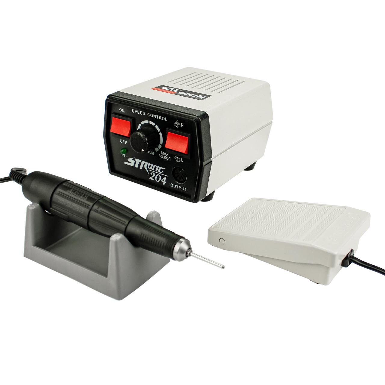 Фрезер для манікюру та педикюру Strong 204 102L 65W/35000 об Білий (30590080) - фото 3 Фрезер для манікюру та педикюру Strong 204 102L 65W/35000 об Білий (30590080) - фото 3