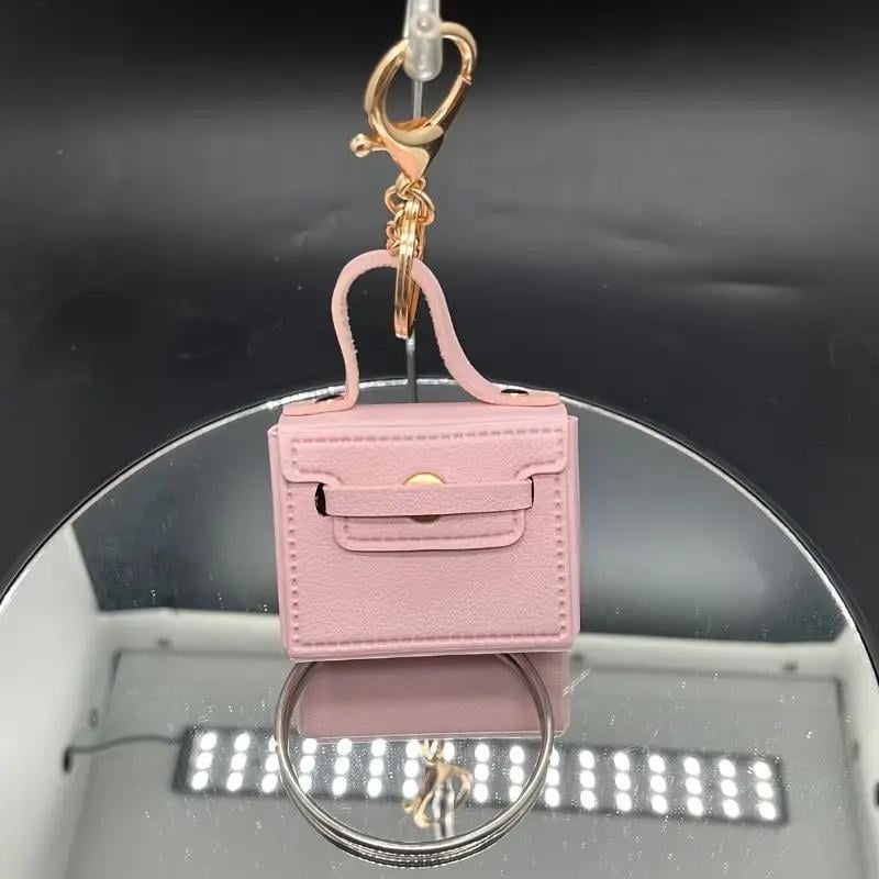 Брелок-ключница Мини сумочка на сумку/косметичку Розовый - фото 3 Брелок-ключница Мини сумочка на сумку/косметичку Розовый - фото 3