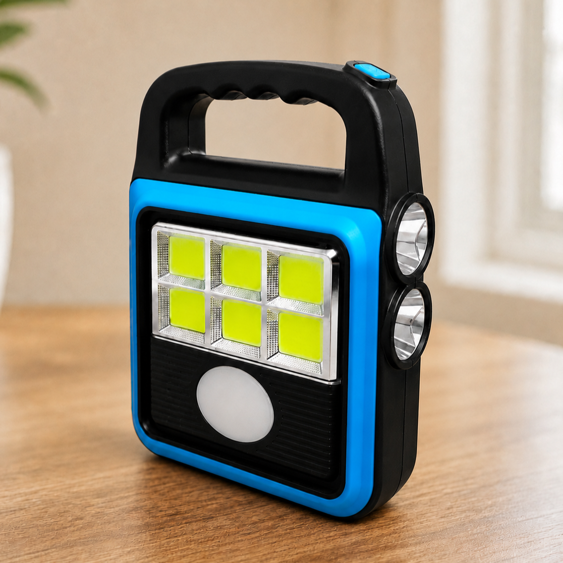Фонарь Solar LED light HS-8020 LED 60 Вт аккумуляторный с солнечной панелью и повербанком