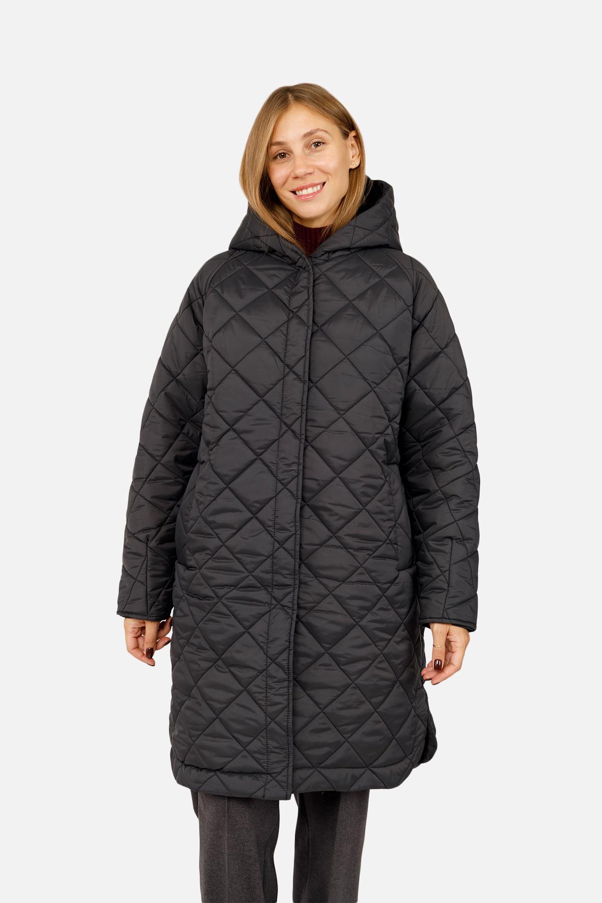 Куртка жіноча ЦБ-00259284 р. 42 Чорний (28422232) - фото 4 Куртка жіноча ЦБ-00259284 р. 42 Чорний (28422232) - фото 4