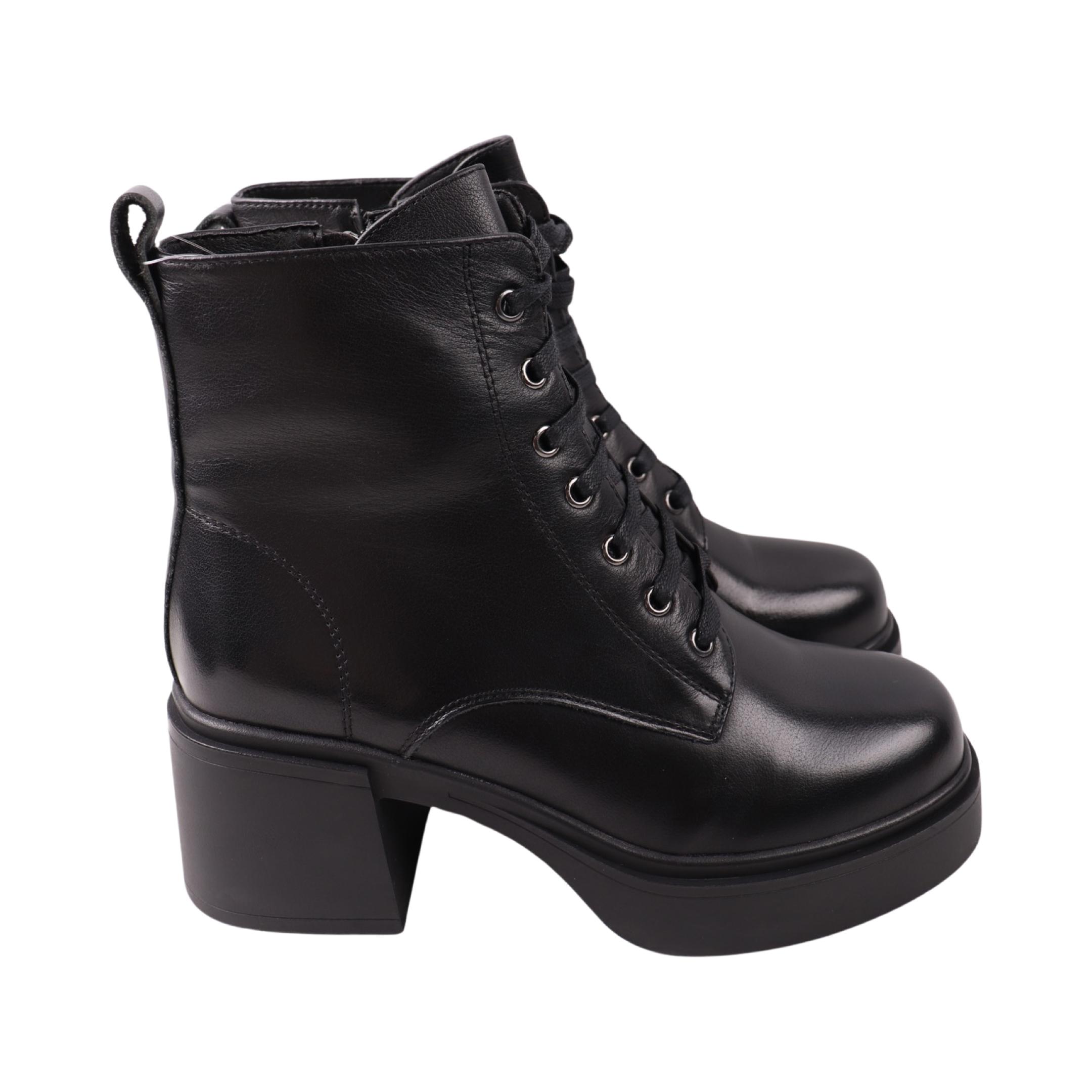 Ботинки женские FARINNI 520-24ZHC натуральная кожа р. 37 Черный (29183373)