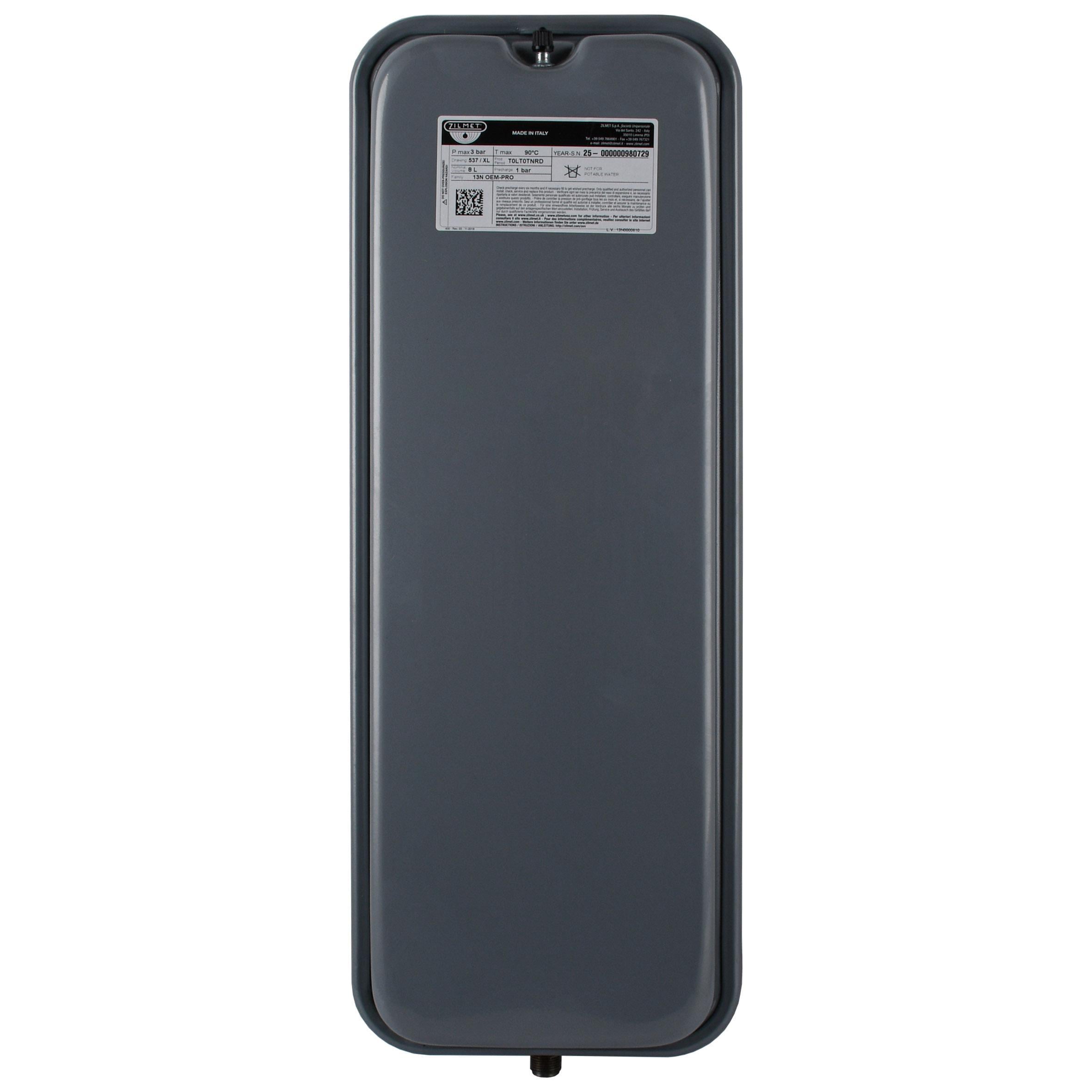Бак Zilmet oem-pro для монтажа в котлы 537 8 л 3/8" 3 bar прямоугольный 13N0000810 (000007835) Бак Zilmet oem-pro для монтажа в котлы 537 8 л 3/8" 3 bar прямоугольный 13N0000810 (000007835)