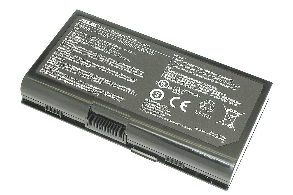 Аккумулятор для ноутбука Asus A42-M70 14,8 V Black 4400 mAh Black Аккумулятор для ноутбука Asus A42-M70 14,8 V Black 4400 mAh Black