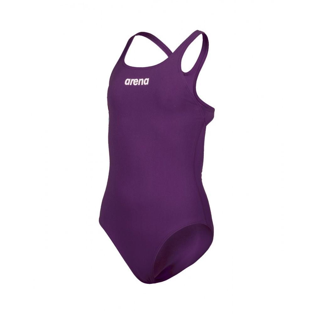 Купальник закрытый для девочек Arena TEAM SWIMSUIT SWIM PRO SOLID 128 см Фиолетовый (004762-600 128) - фото 2