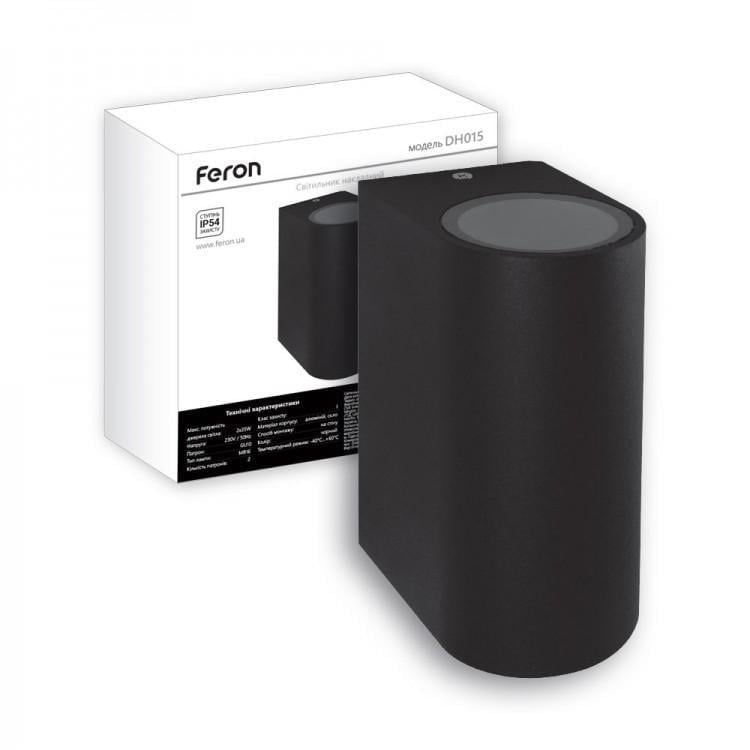 Світильник архітектурний Feron DH015 2хGU10 Чорний (00000005995)