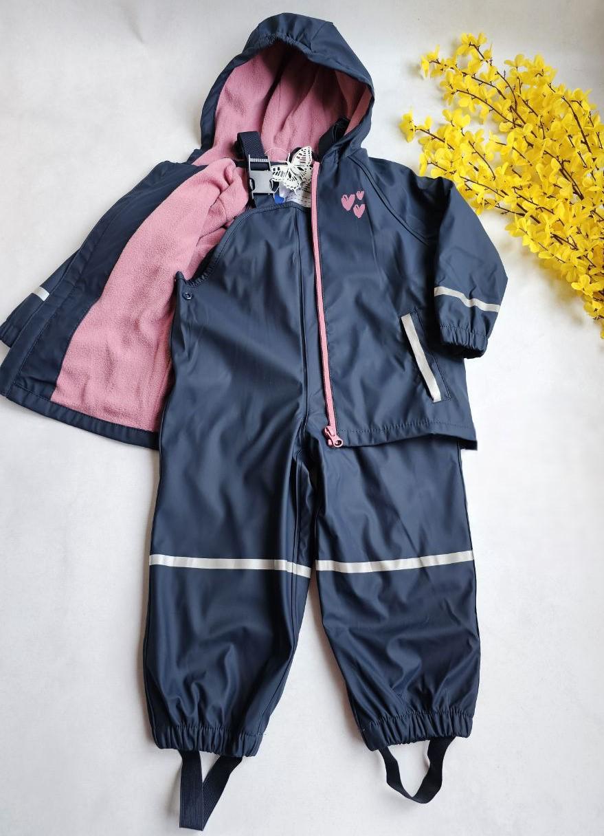 Комплект для девочки Lupilu от дождя флисовый 122-128 см (19319807)