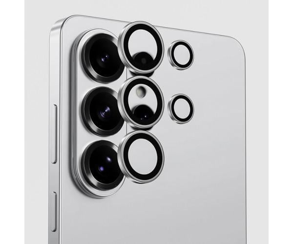 Защитное стекло с рамкой CD Pattern на заднюю камеру Samsung Galaxy S26 Ultra 5G Серый