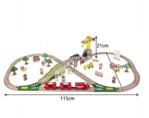 Іграшка велика дерев'яна залізнична колія - фото 3 Іграшка велика дерев'яна залізнична колія - фото 3