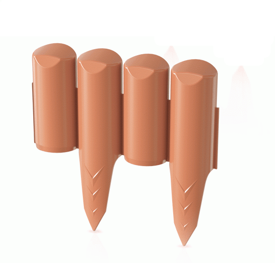 Бордюр-паркан Prosperplast GARDEN BORDER 2,5 м Терракотовый