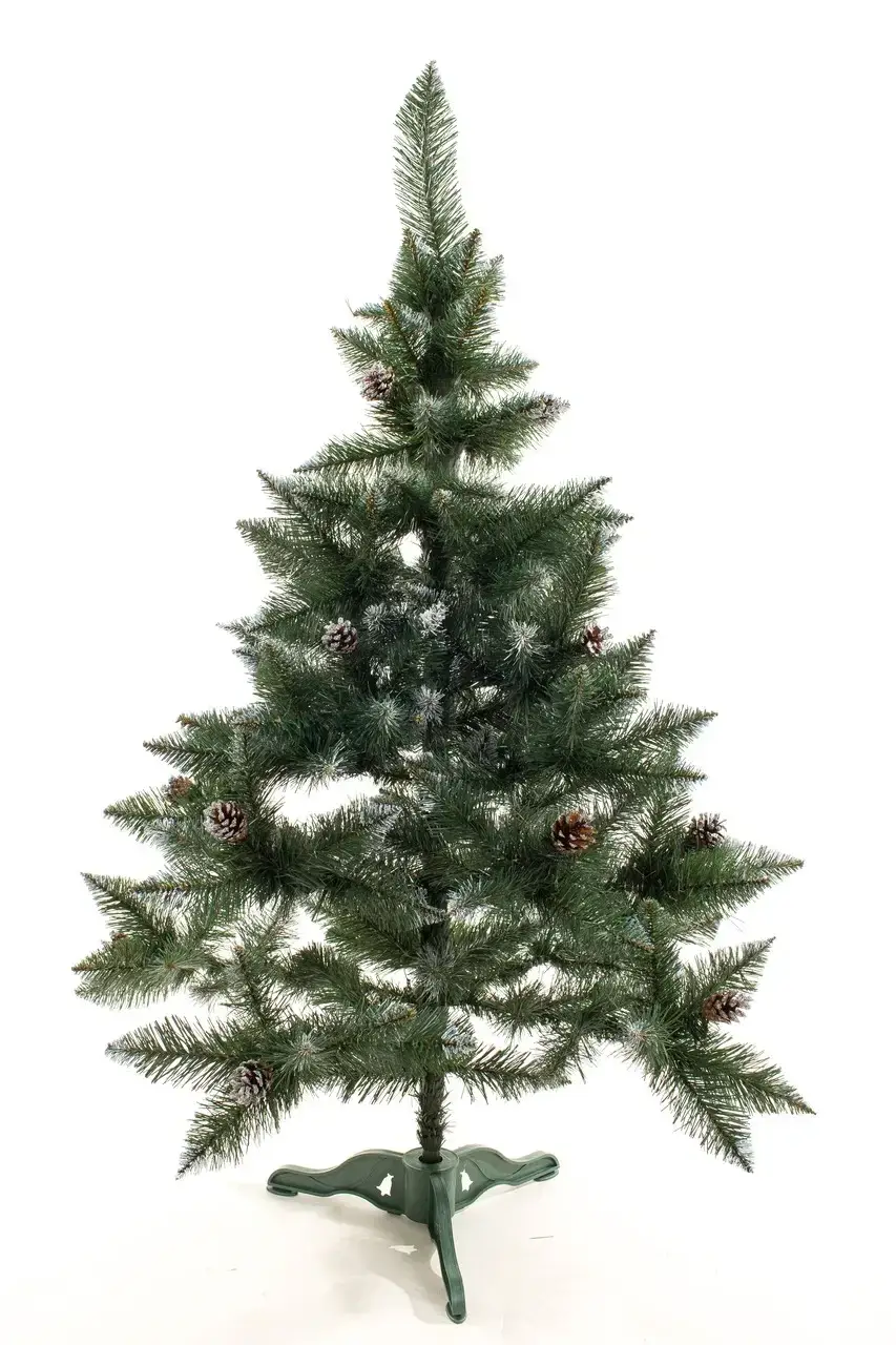 Ялинка штучна Елітна з шишками 1,5 м Зелений