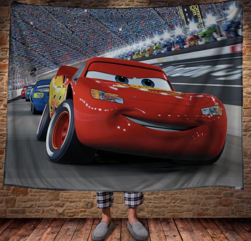 Плед с 3D принтом Cars Маквин 150х200 см (epi_0302)
