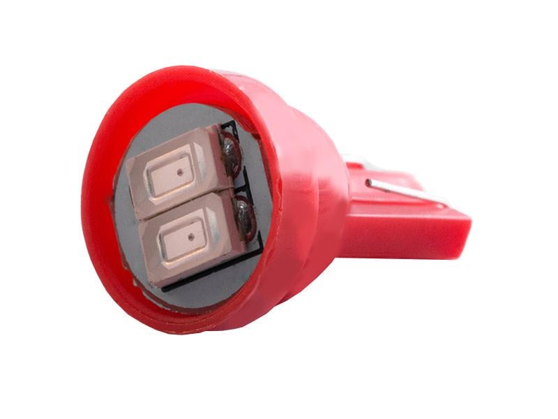 Автолампа светодиодная T10 W5W 12 В SMD5630-2led Красный (1081)