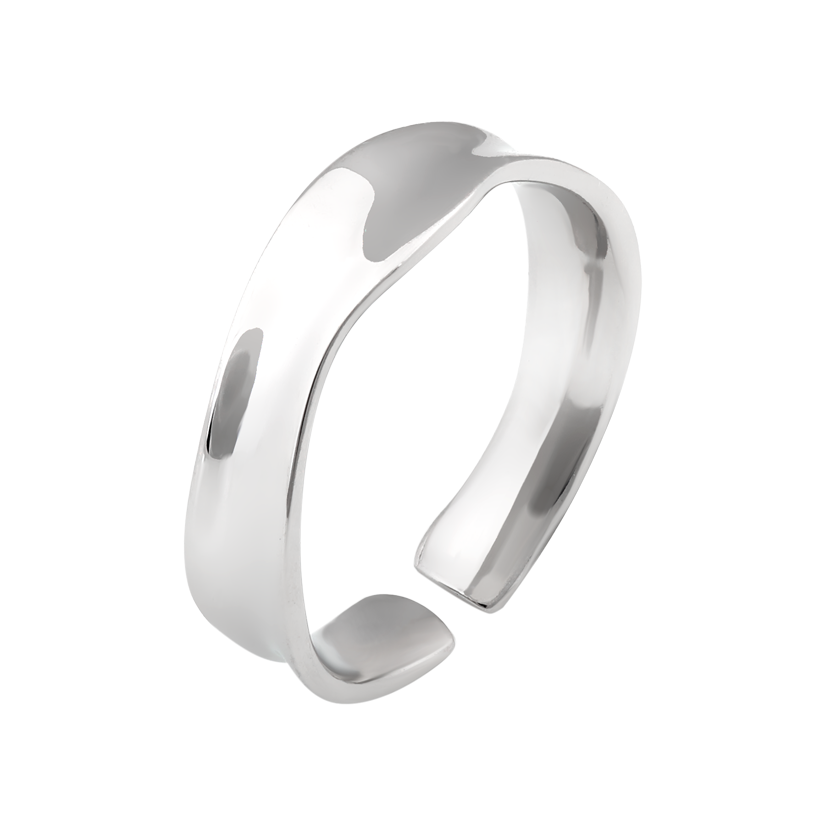 Кольцо серебряное Большая Галактика на фалангу без камней р. 18