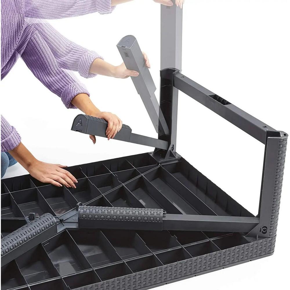 Стол садовый Keter Lyon Графитовый (232300) - фото 3 Стол садовый Keter Lyon Графитовый (232300) - фото 3