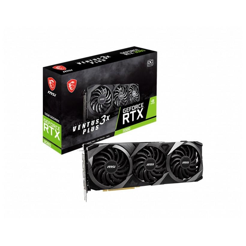 Відеокарта MSI GeForce RTX 3080 12GB GDDR6X Ventus 3X Plus LHR (GeForce RTX 3080 VENTUS 3X Plus 12G OC) - фото 2 Відеокарта MSI GeForce RTX 3080 12GB GDDR6X Ventus 3X Plus LHR (GeForce RTX 3080 VENTUS 3X Plus 12G OC) - фото 2