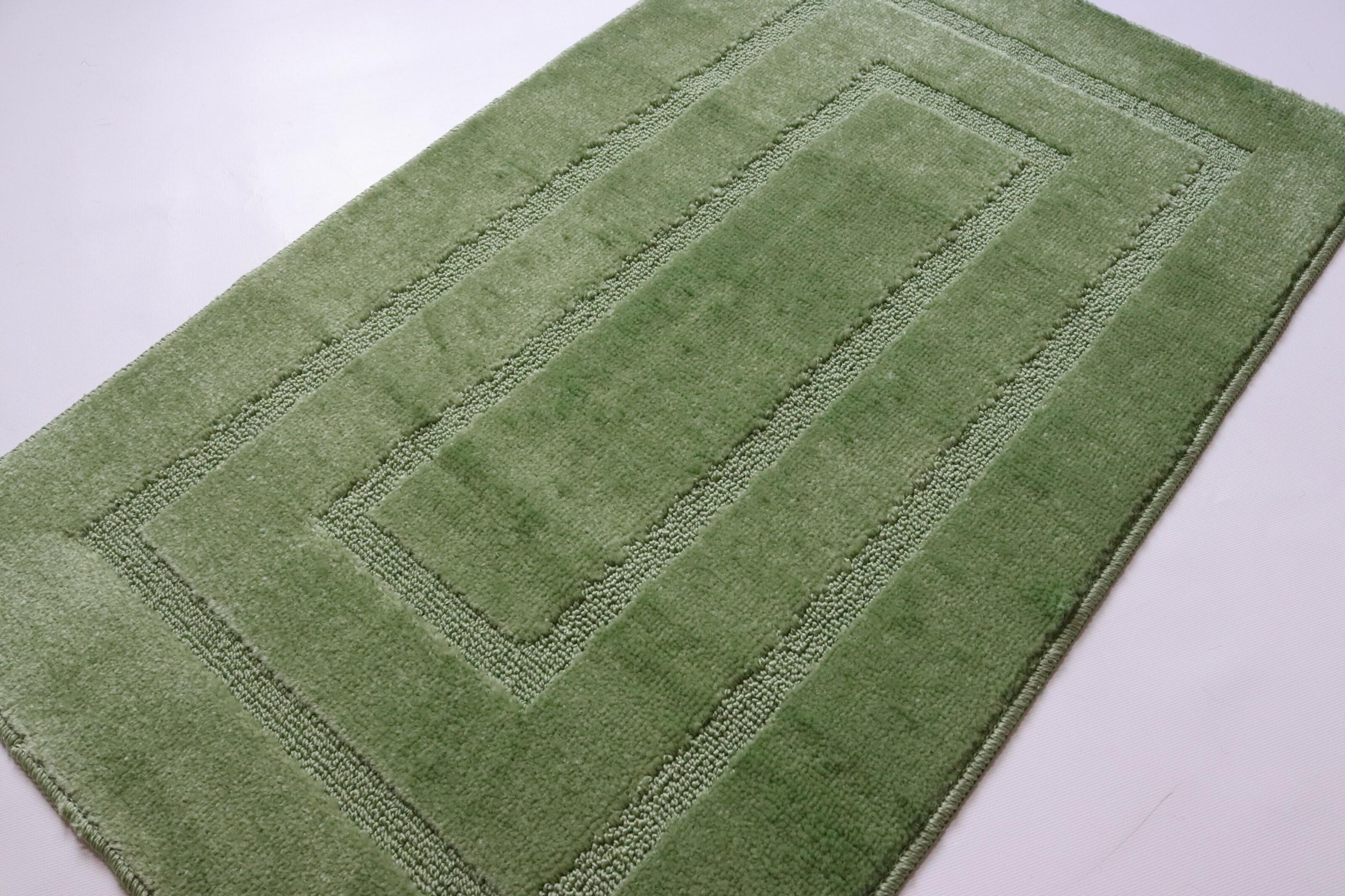 Набір килимків у ванну та туалет Vonaldi 80x50/40x50 см Green (00189/s) - фото 3